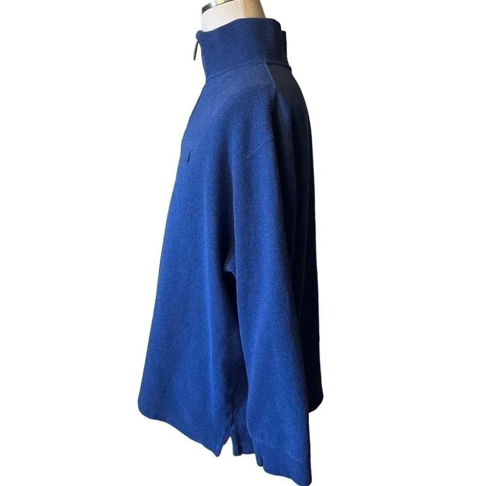 Ralph Lauren Polo Quarter Zip Pullover Sweater Men’s 2XL Blue